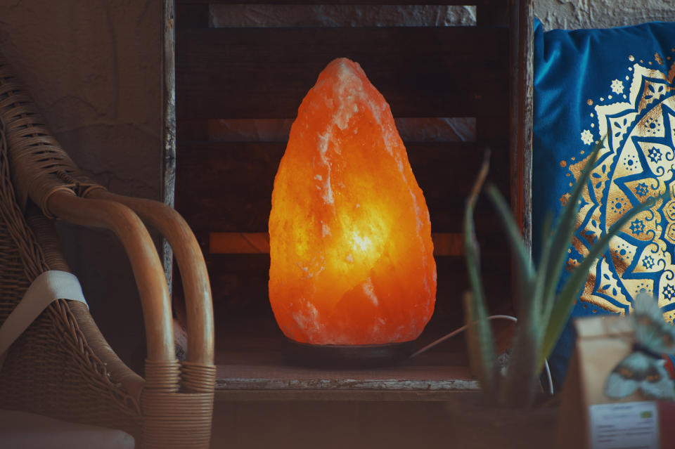 rock-like salt lamp
