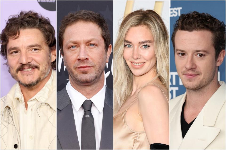 Pedro Pascal (left), Ebon Moss-Bachrach, Vanessa Kirby and Joseph Quinn (Getty Images)