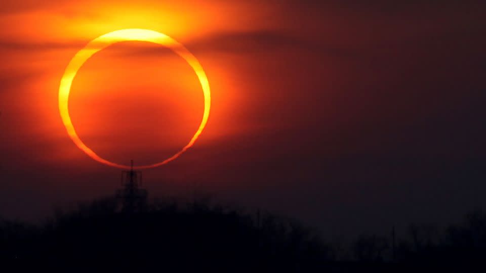 Behold the beauty of an annular solar eclipse. This one occurred on January 15, 2010, in Qingdao in Shandong Province of China. - VCG/Getty Images