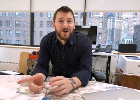 Jonathan Iger, chief executive of the William Kaufman Organization, is interviewed at the firm's office in New York City, U.S. March 13, 2018. Picture taken March 13, 2018 REUTERS/Herbert Lash