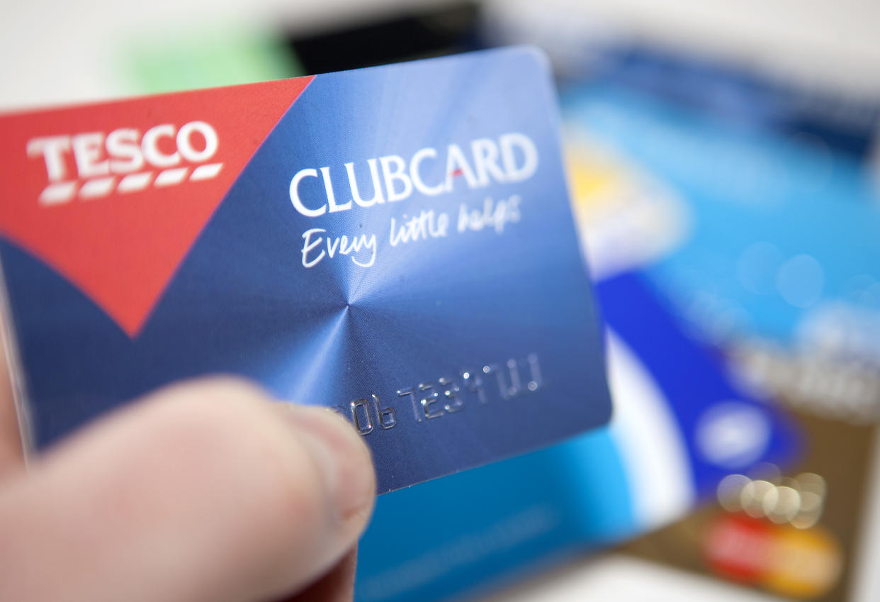 Illustrative image of a Tesco Clubcard. (Photo by: Newscast/Universal Images Group via Getty Images)