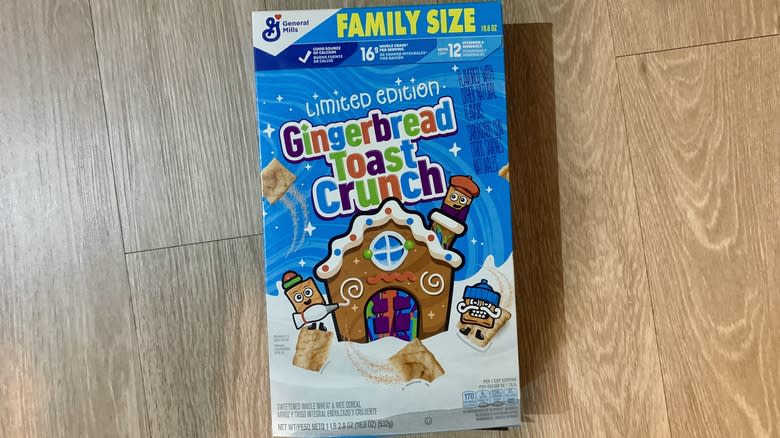 Gingerbread Toast Crunch holiday cereal