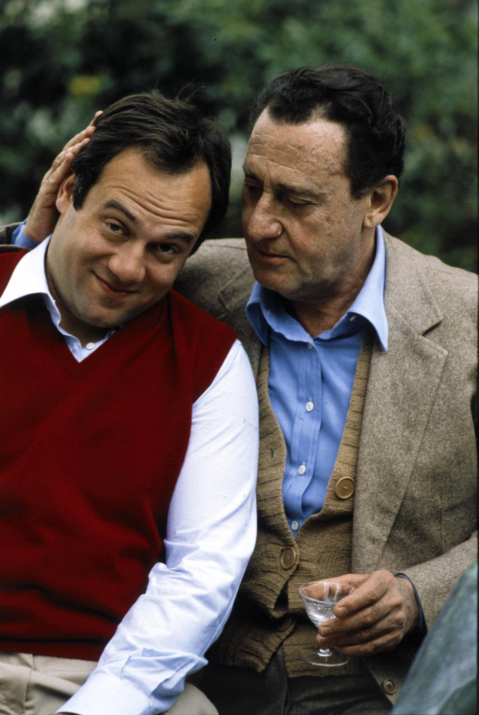 Con Alberto Sordi per il film "In viaggio con papà" (Photo by Rino Petrosino/Mondadori via Getty Images)