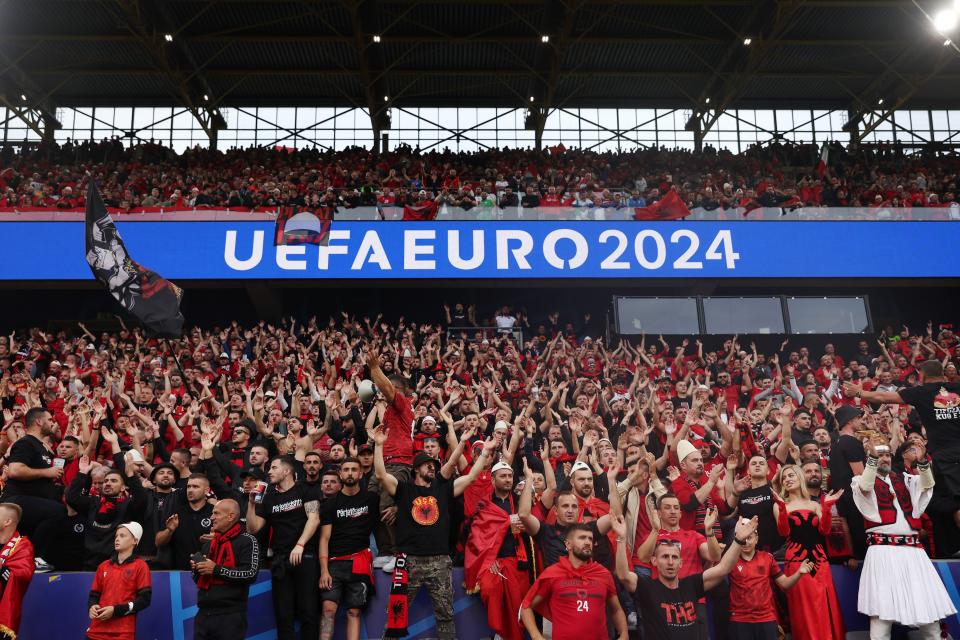 Albania fans at Signal Iduna Park (Getty Images)