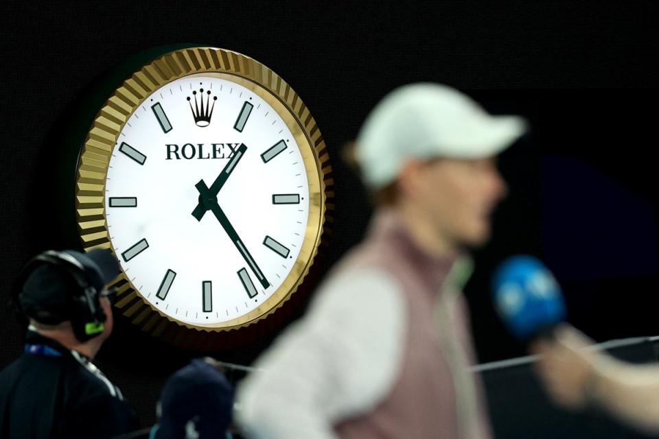 Sinner eventually defeated Rublev at 1:24am but the quarter-final could have finished even later (Getty Images)