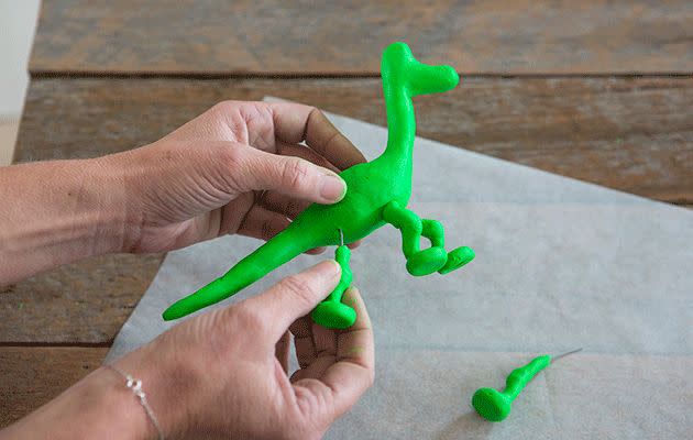 Make this cute dinosaur night light for the kids