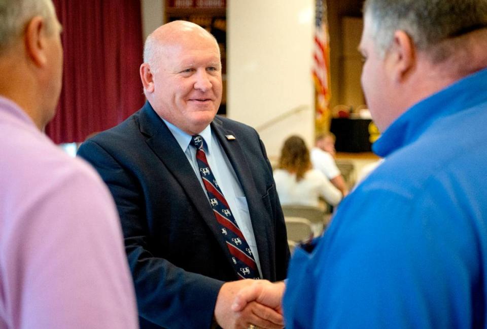 Congressman Glenn “GT” Thompson greets people to his 4th Annual Agriculture Summit on Monday, Aug. 8, 2022 at CPI.