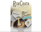 <p><strong>Rum Chata</strong></p><p>Total Wine</p><p><strong>$18.99</strong></p><p><a href="https://go.redirectingat.com?id=74968X1596630&url=https%3A%2F%2Fwww.totalwine.com%2Fspirits%2Fliqueurscordialsschnapps%2Fcream%2Frum-chata-mini%2Fp%2F162096375&sref=https%3A%2F%2Fwww.delish.com%2Fholiday-recipes%2Fg4489%2Falcohol-gifts%2F" rel="nofollow noopener" target="_blank" data-ylk="slk:Shop Now" class="link ">Shop Now</a></p><p>These mini Rumchata creamers are portable enough to throw in your bag and take anywhere...and can be added to cocktails, or, you know, coffee for a sweet morning pick-me-up.</p>