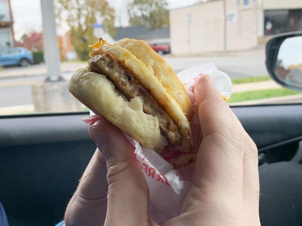 Wendy's breakfast sandwich