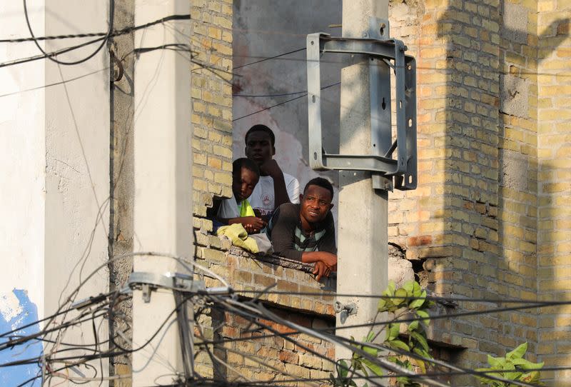 Gunfire near Haiti's National Palace, in Port-au-Prince