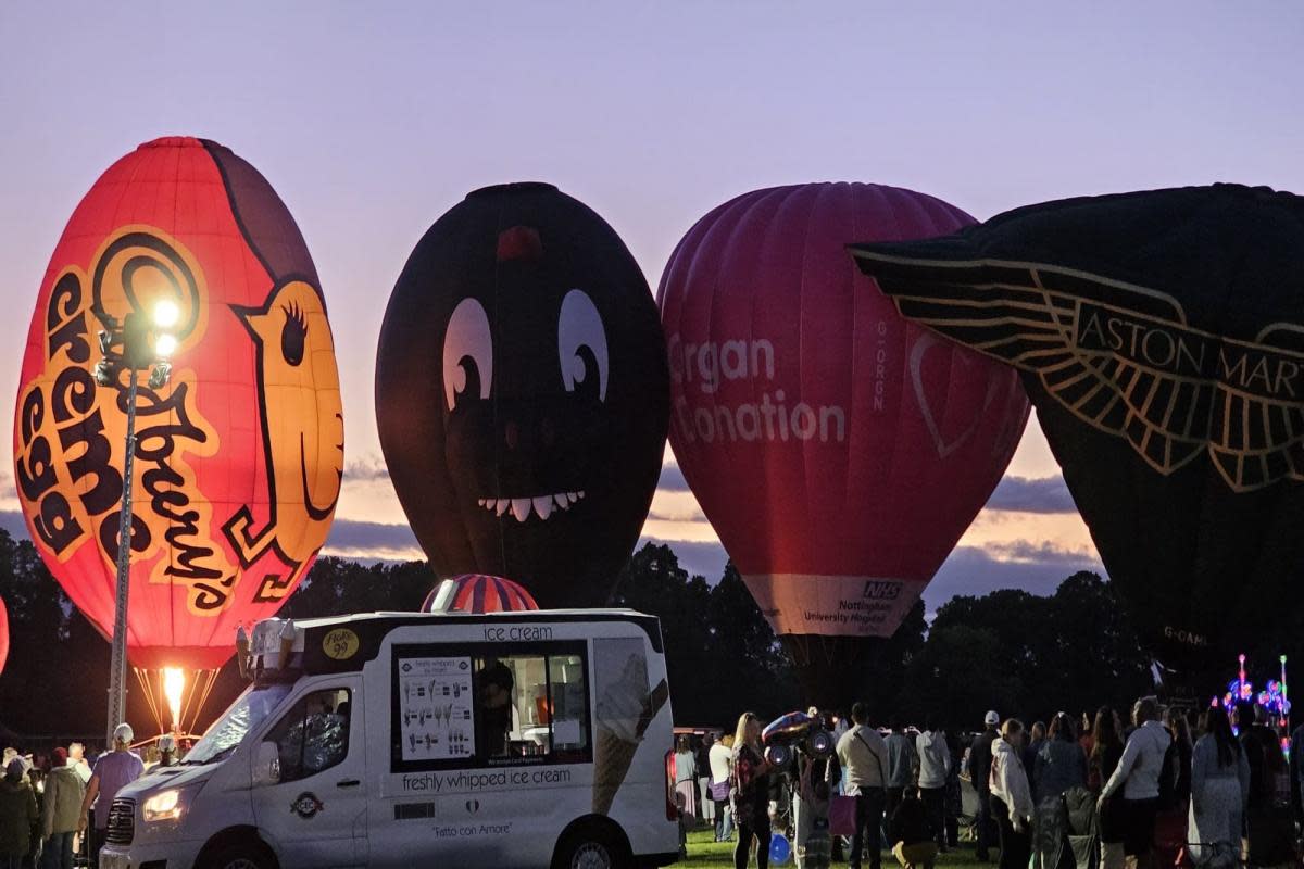 IMPRESSIVE: Hot air balloons on Pitchcroft as part of Worcester Balloon Festival 2024 <i>(Image: Anil Patel)</i>