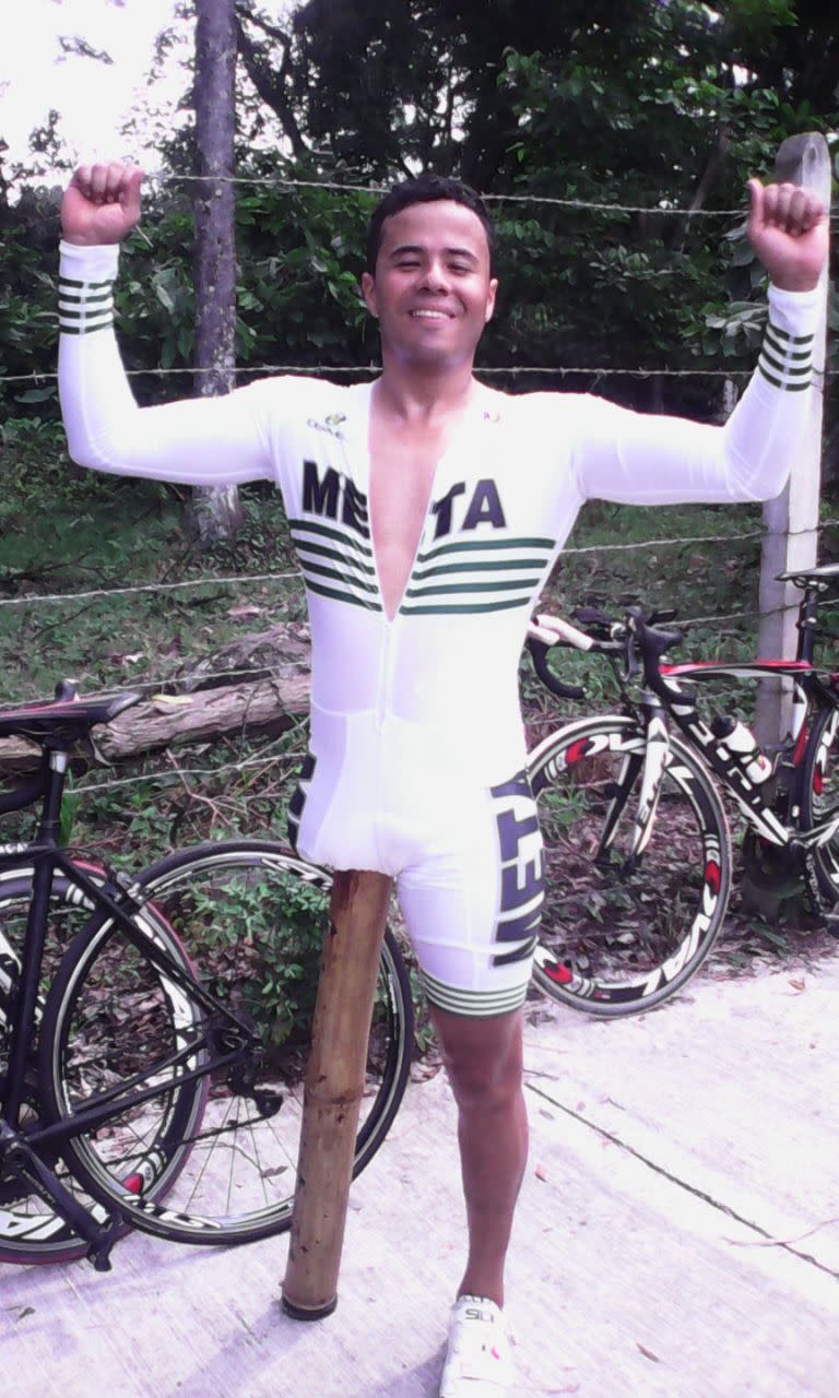 Wílmar Marulanda, deportista colombiano de paracycling (Foto Facebook Wílmar Marulanda).