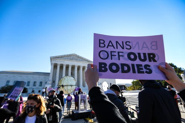 The U.S. Supreme Court refused to block a Texas law that effectively bans abortion and will soon hear a case that could lead to the overturn of Roe v. Wade, challenges that have also helped galvanize the push for expanded reproductive rights in parts of Latin America.  (Photo: (Photo by Yasin Ozturk/Anadolu Agency via Getty Images))