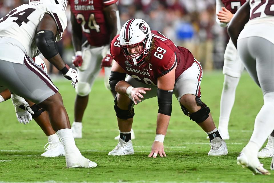 Nick Gargiulo, a former high school standout at Somers, used his final year of NCAA eligibility at South Carolina and was named third-team All-SEC after starting all 12 games at guard and center. He is hoping to be selected in the upcoming NFL Draft.