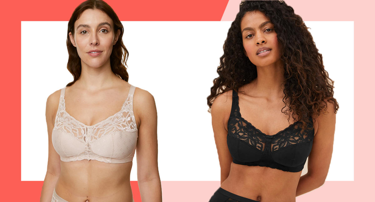 This wire-free M&S bra combines support and style: 'You forget you