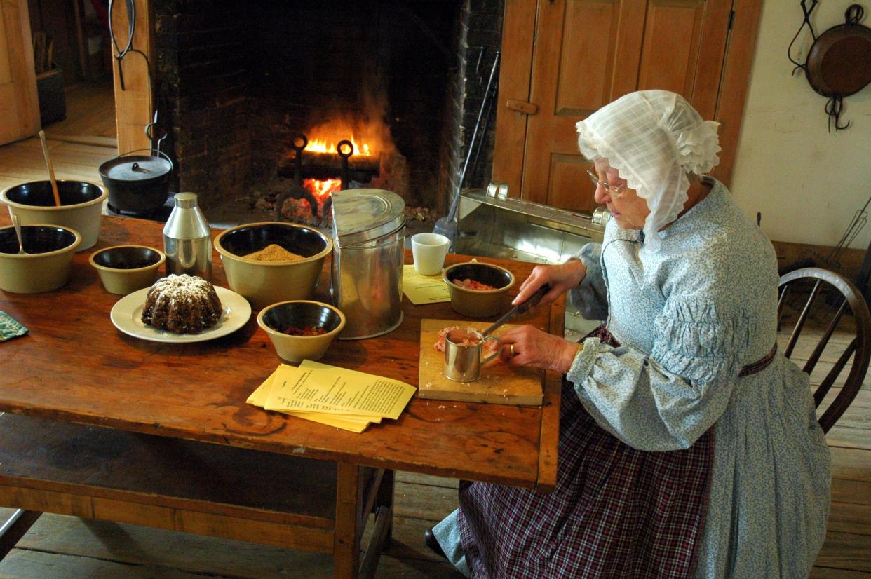 The delightful aroma of plum pudding will waft out from the Wade House's 19th-century kitchens.