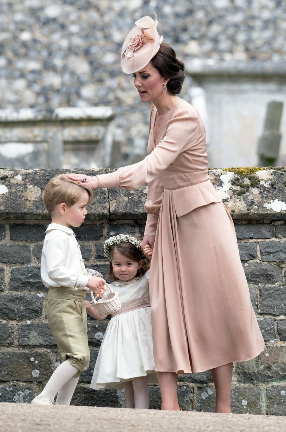 Prince George and Princess Charlotte on page boy and flower girl duty at Pippa Middleton’s wedding [Photo: PA]