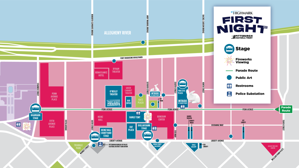 Highmark First Night map.