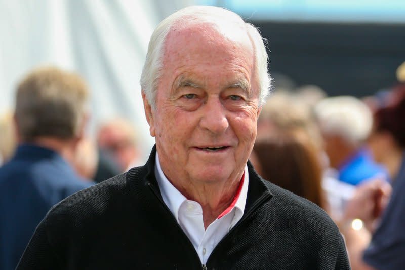 Team Penske owner Roger Penske said Tuesday that he is sorry and "deeply regrets" errors that led the two of his drivers being disqualified from IndyCar's season-opening race. File Photo by Mike Gentry/UPI