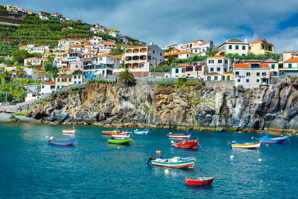 A view of Camara de Lobos village Madeira, Portugal.