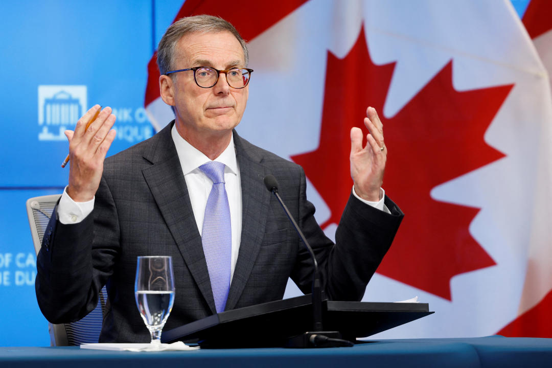 Bank of Canada Governor Tiff Macklem takes part in a news conference, after cutting key interest rate, in Ottawa, Ontario, Canada July 24, 2024. REUTERS/Blair Gable