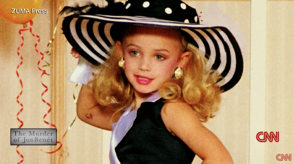 A pageant photo of JonBenét Ramsey