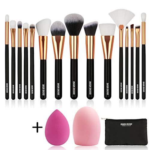 13) 15-Piece Makeup Brush Set