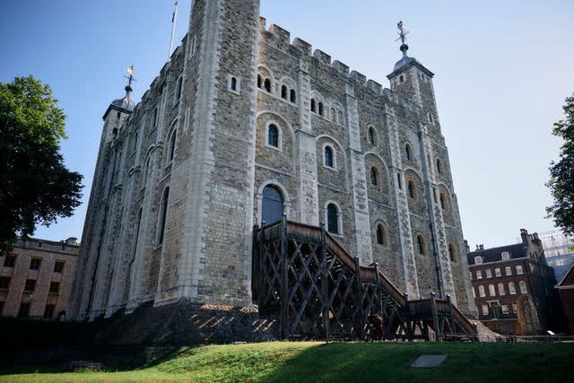 <p>BENJAMIN CREMEL/AFP via Getty</p> The Tower of London on July 29, 2024.