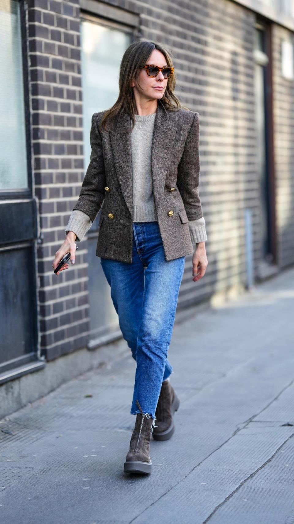 Matching blazer and boots