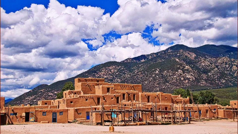 Taos, New Mexico is has been home to the Pueblo people for a millennium and has been designated as a World Heritage Site,