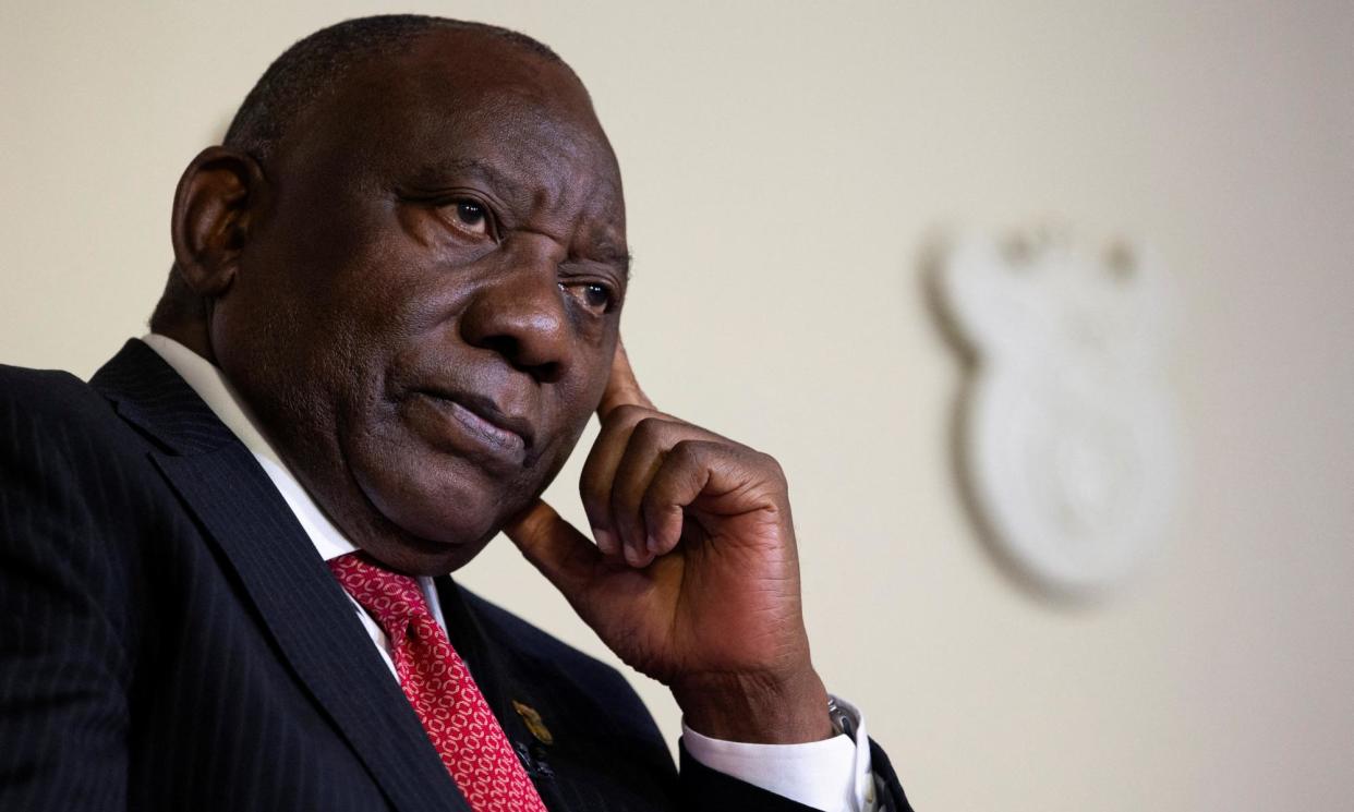 <span>South Africa's president, Cyril Ramaphosa, has given his coalition partners time to suggest a different approach to a new education law.</span><span>Photograph: Alet Pretorius/Reuters</span>