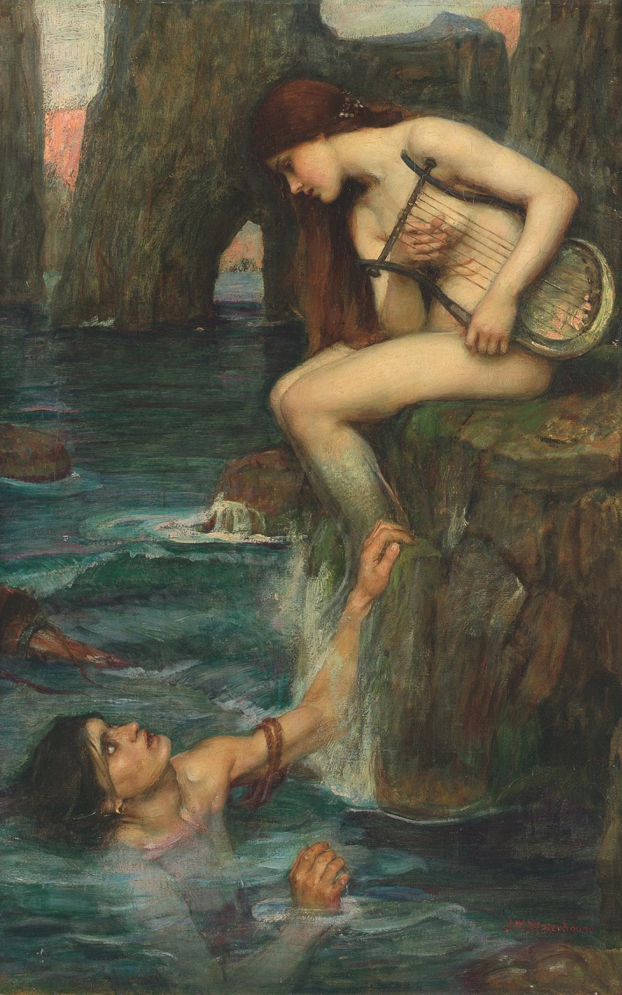 John William Waterhouse, The Siren. Estimate £1-1.5 million  - sotheby's