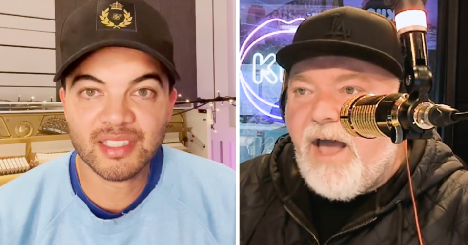 Guy Sebastian and Kyle Sandilands.