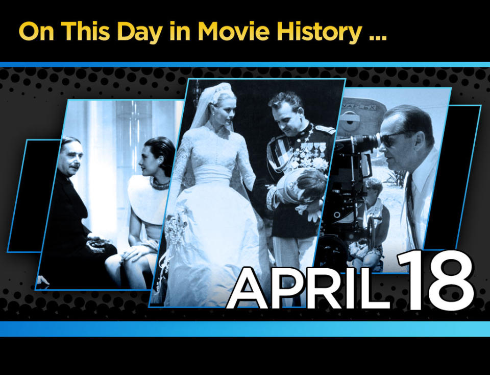 On this day in Movie History April 18 Title Card