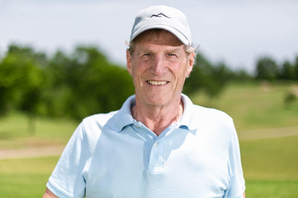 Tim Bench, who recently recorded his seventh hole-in-one at the age of 73, is pictured at Surrey Hills Golf Course in Oklahoma City on May 11.