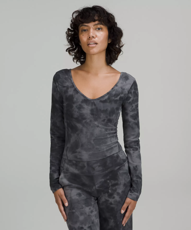 Women's Lululemon Balance and Resist Bodysuit - Grey and White