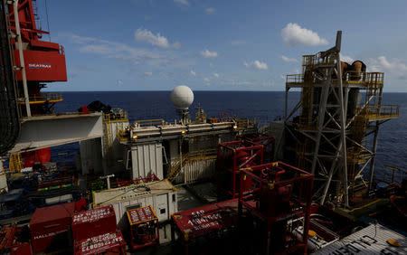 A view of the Centenario deep-water oil platform in the Gulf of Mexico off the coast of Veracruz, Mexico January 17, 2014. REUTERS/Henry Romero