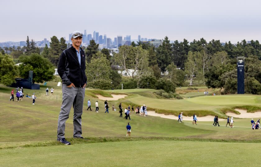 Gil Hanse stands on grounds of the Los Angeles Country Club, host of the 2023 U.S. Open.