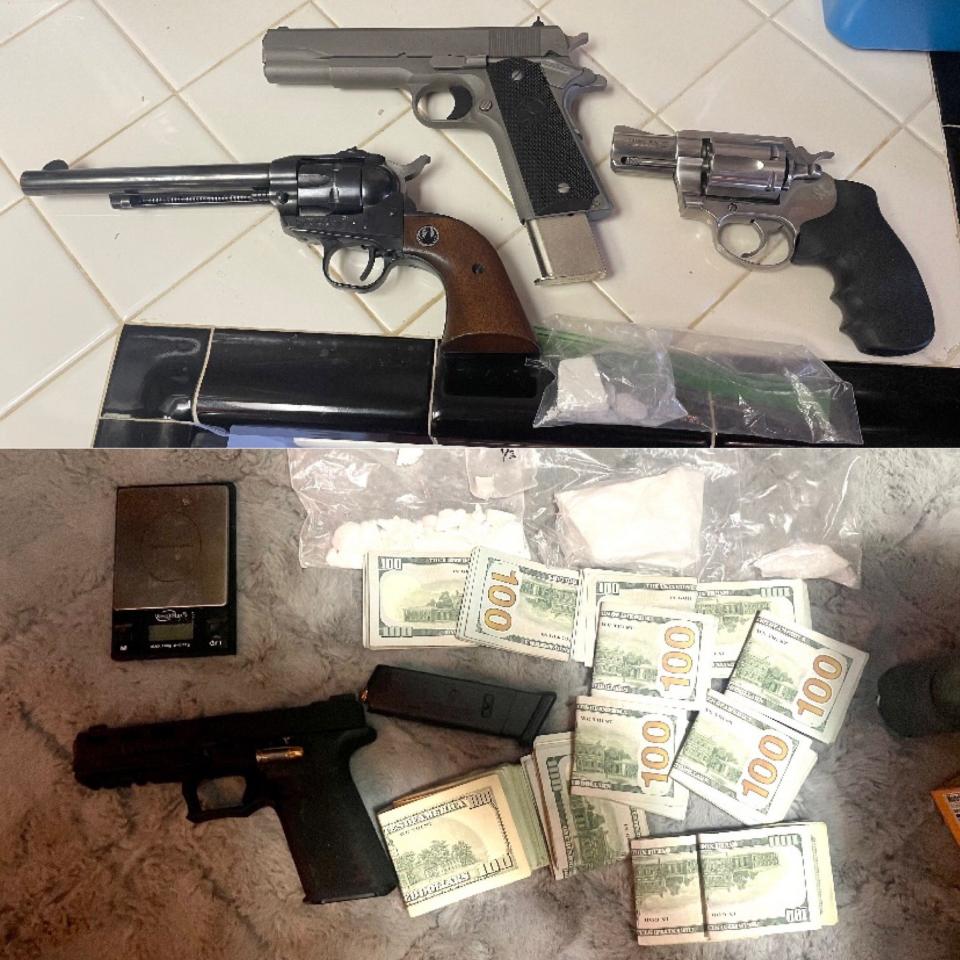 The latest week of Operation Consequences resulted in multiple felony arrests, and the seizing of firearms, illegal narcotics and cash by sheriff’s officials mainly in the Victor Valley and Yucaipa.