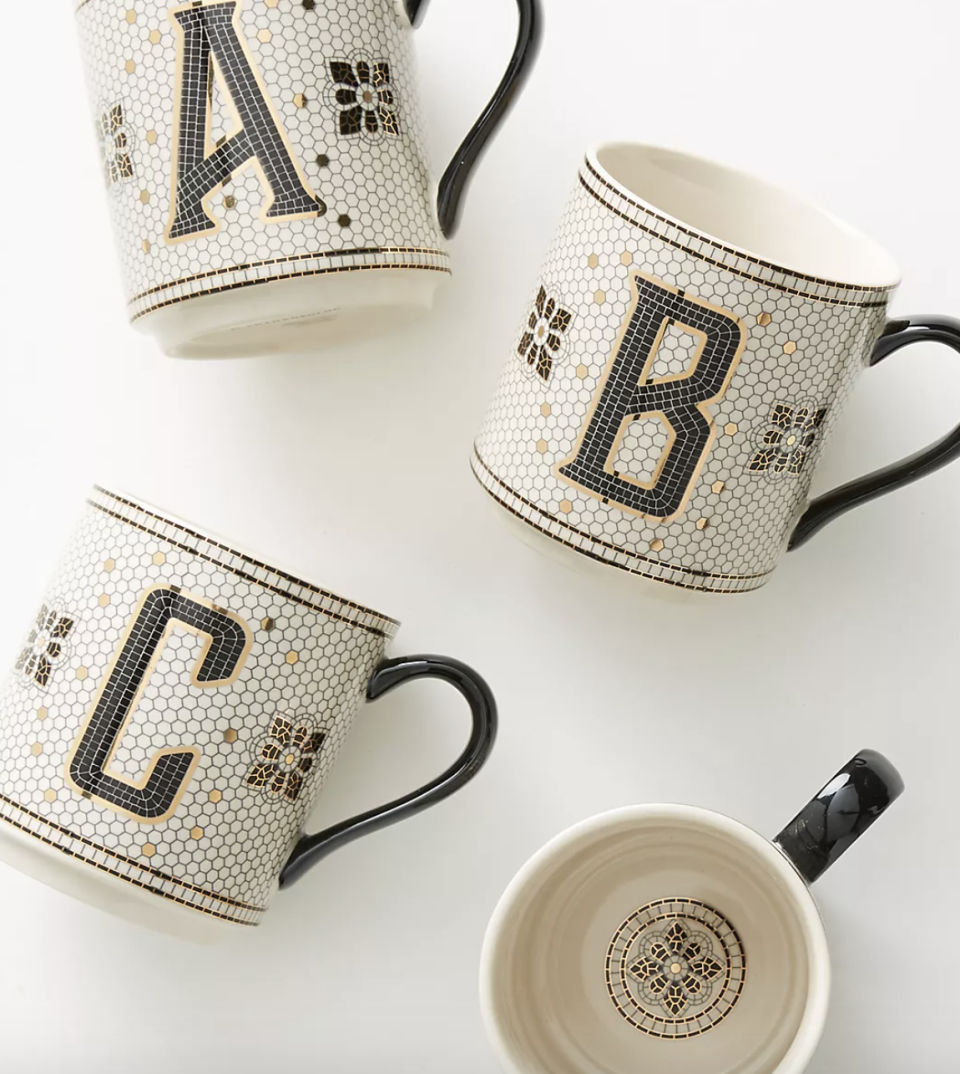 32) Tiled Margot Monogram Mug