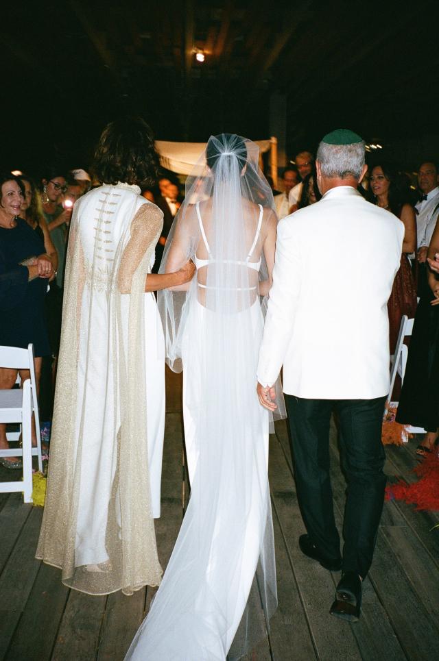 The Bride Wore Custom Calvin Klein, and ...