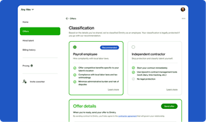 Avoid the costly consequences of misclassification with Upwork's new end-to-end solution for full-time hiring.