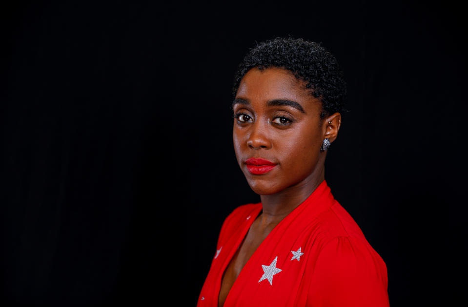 Actor Lashana Lynch poses for a portrait for Captain Marvel in Beverly Hills, California , U.S. February 22, 2019. REUTERS/Kyle Grillot