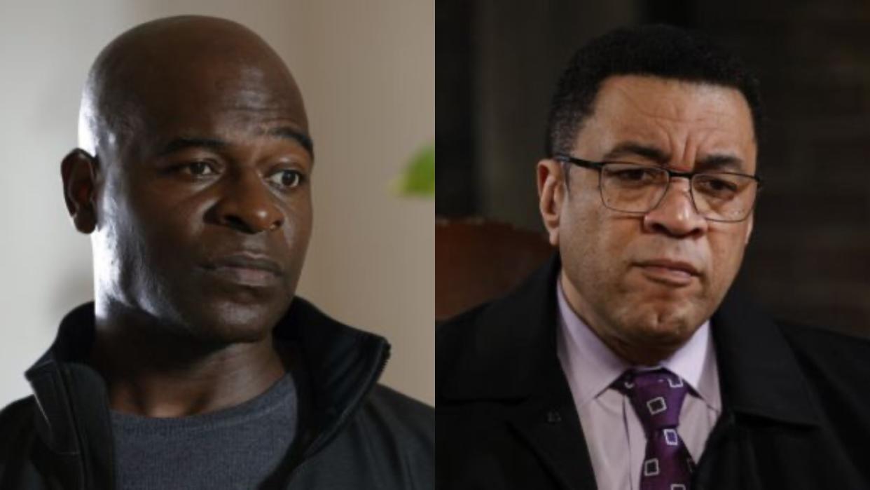  Hisha Tawfiq and Harry Lennix on The Blacklist. 