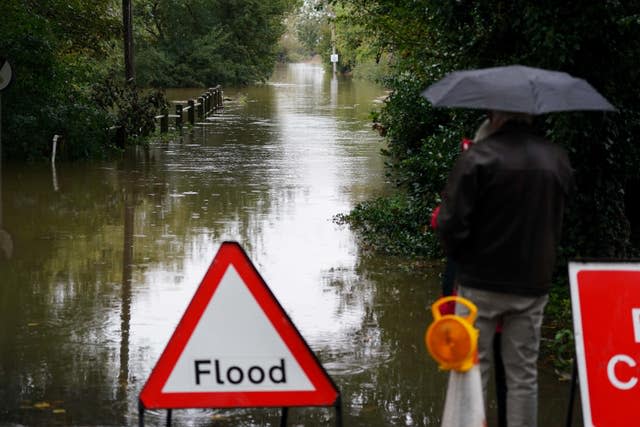 Flooding following Storm Babet