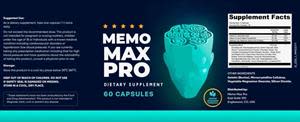 Memo Max Pro is a supplement that supports memory. It is made from an easy and powerful formula consisting of natural and effective ingredients.