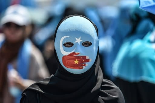 Demonstrators have rallied in Turkey over the plight of China's ethnic minorities