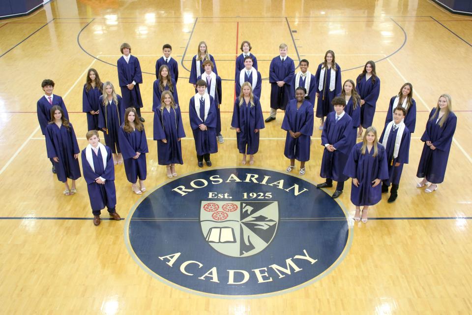 The Rosarian Academy class of 2023.