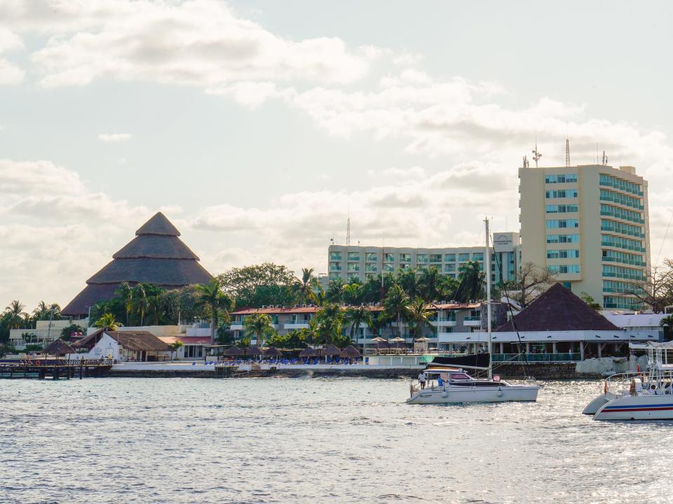 A view of Cozumel from the port