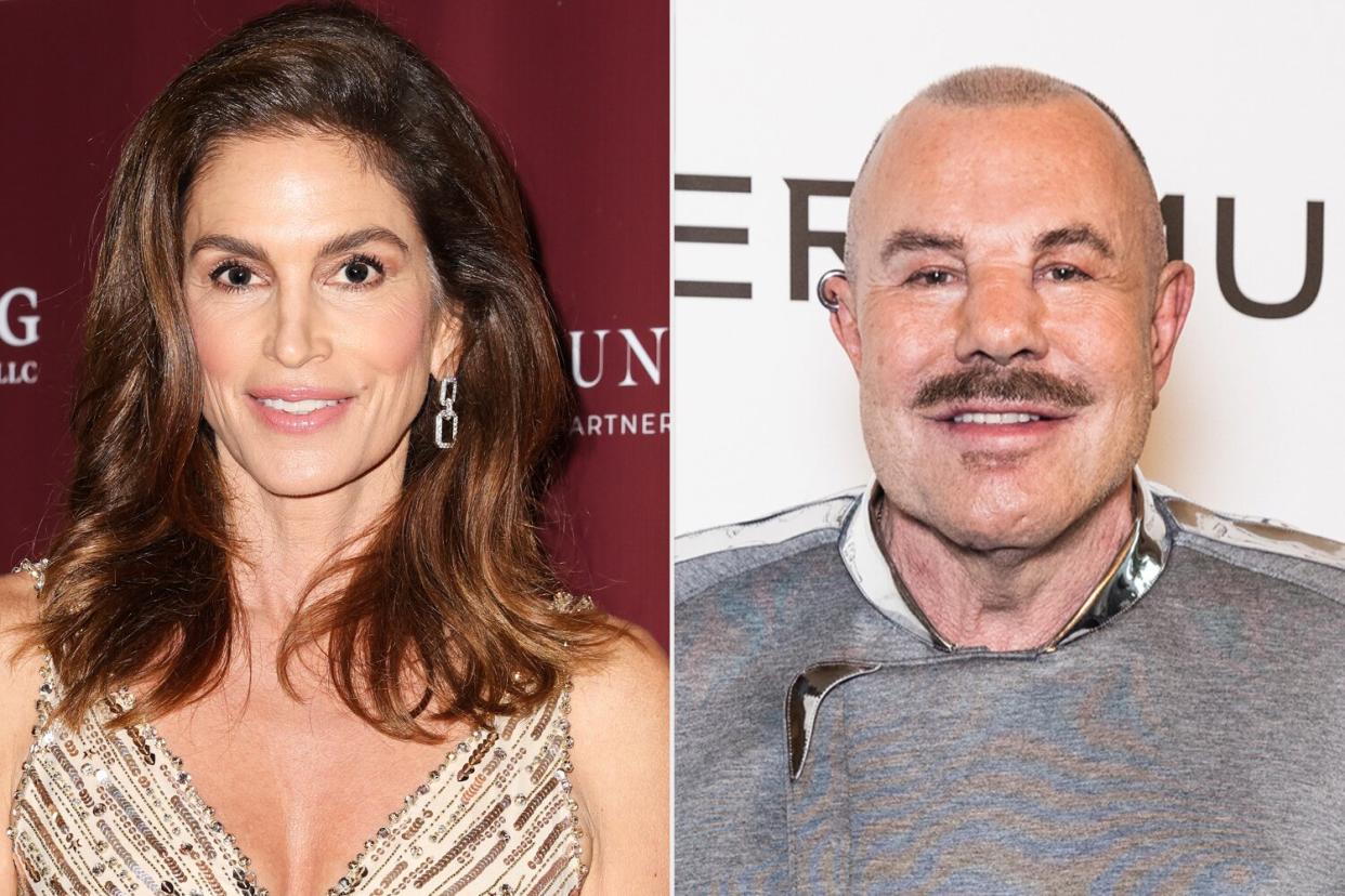 Cindy Crawford attends the 24th Annual Best Buddies Miami Gala; Designer Manfred Thierry Mugler attends the "Thierry Mugler : Couturissime" Photocall